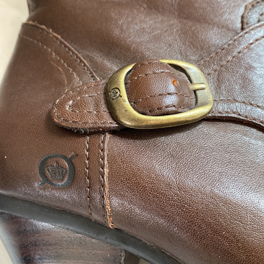 Born Mid Calf Heeled Boots 7.5 - Picture 2 of 7